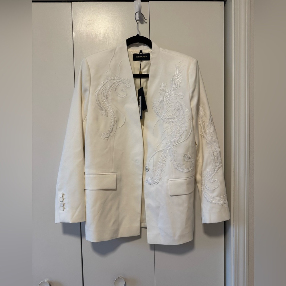 Kobi Halperin White Embroidered Blazer